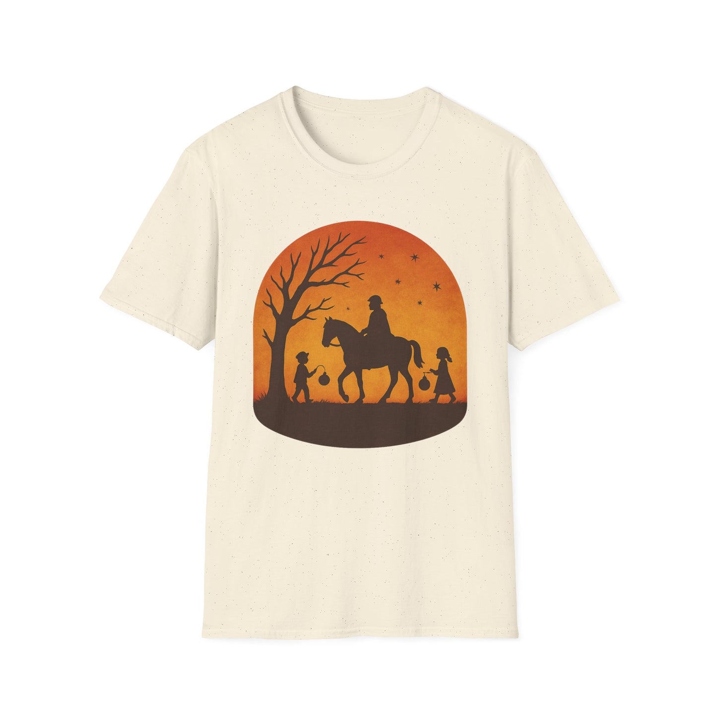 St. Martin, Orange Background - T-Shirt