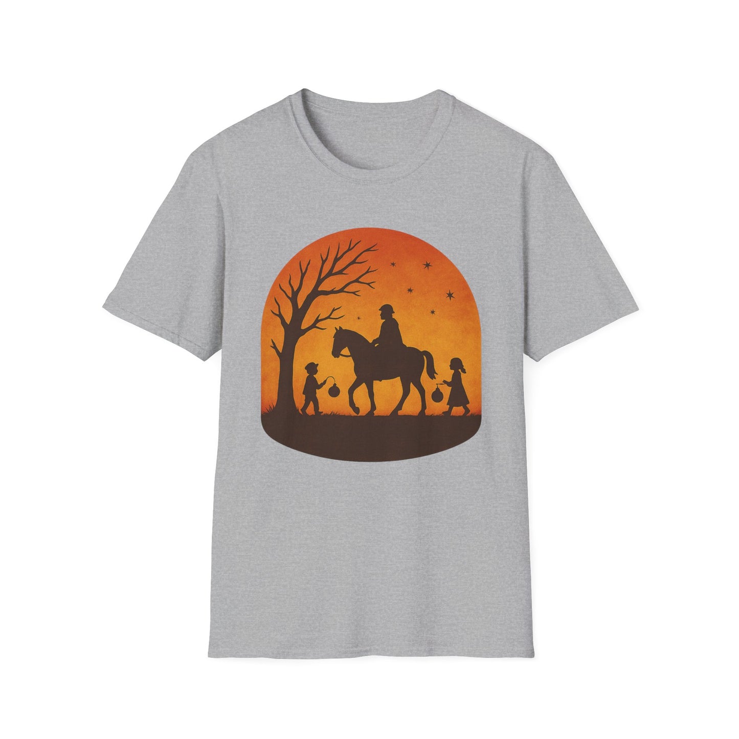 St. Martin, Orange Background - T-Shirt