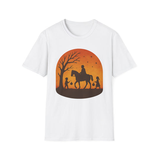 St. Martin, Orange Background - T-Shirt